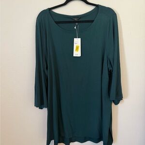Eileen Fisher Scoop-Neck Long Sleeve Tunic